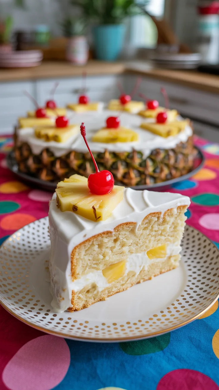 Piña Colada Tres Leches Cake