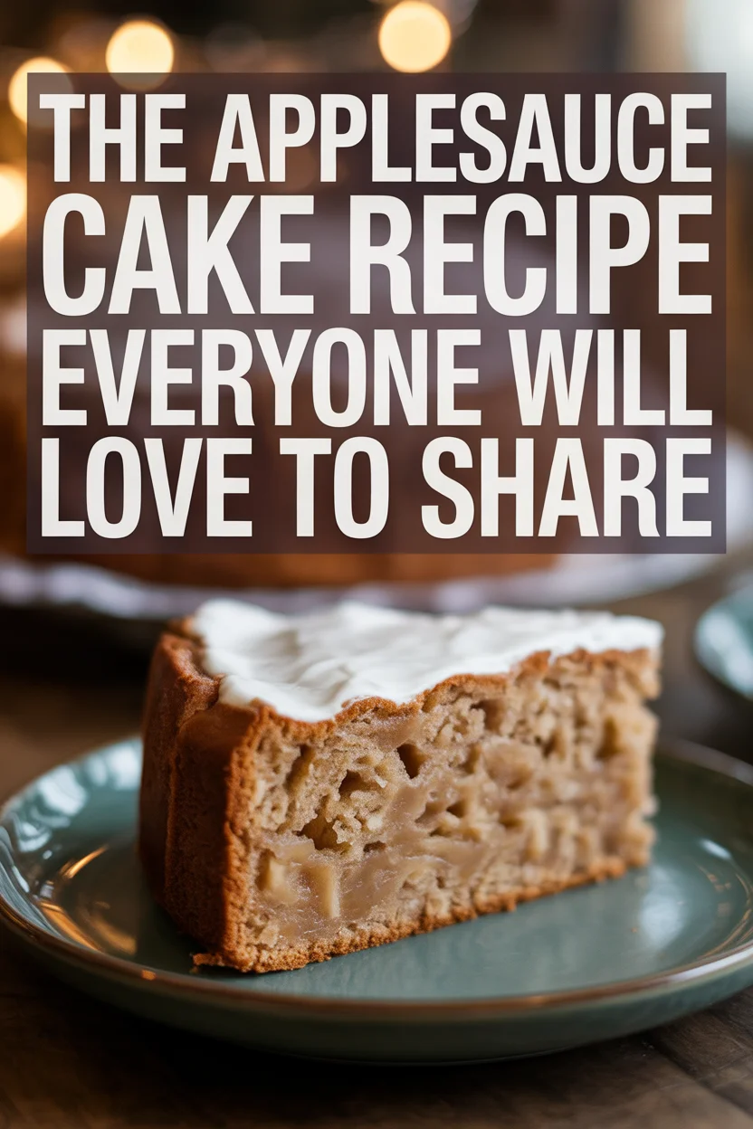 The Applesauce Cake Recipe Everyone Will Love to Share