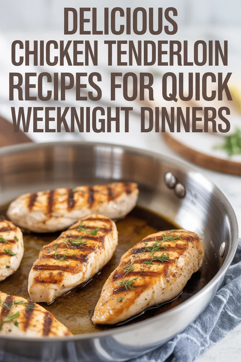 chicken tenderloin recipes