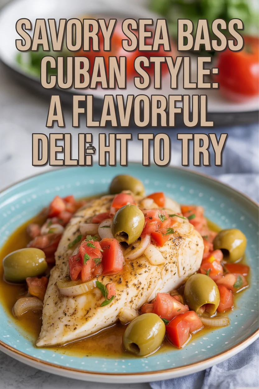 sea bass cuban style