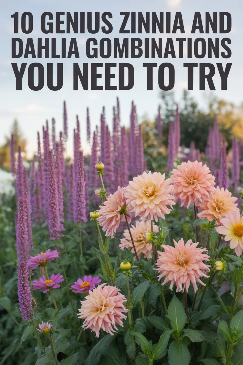 Zinnia and Dahlia Garden Combinations