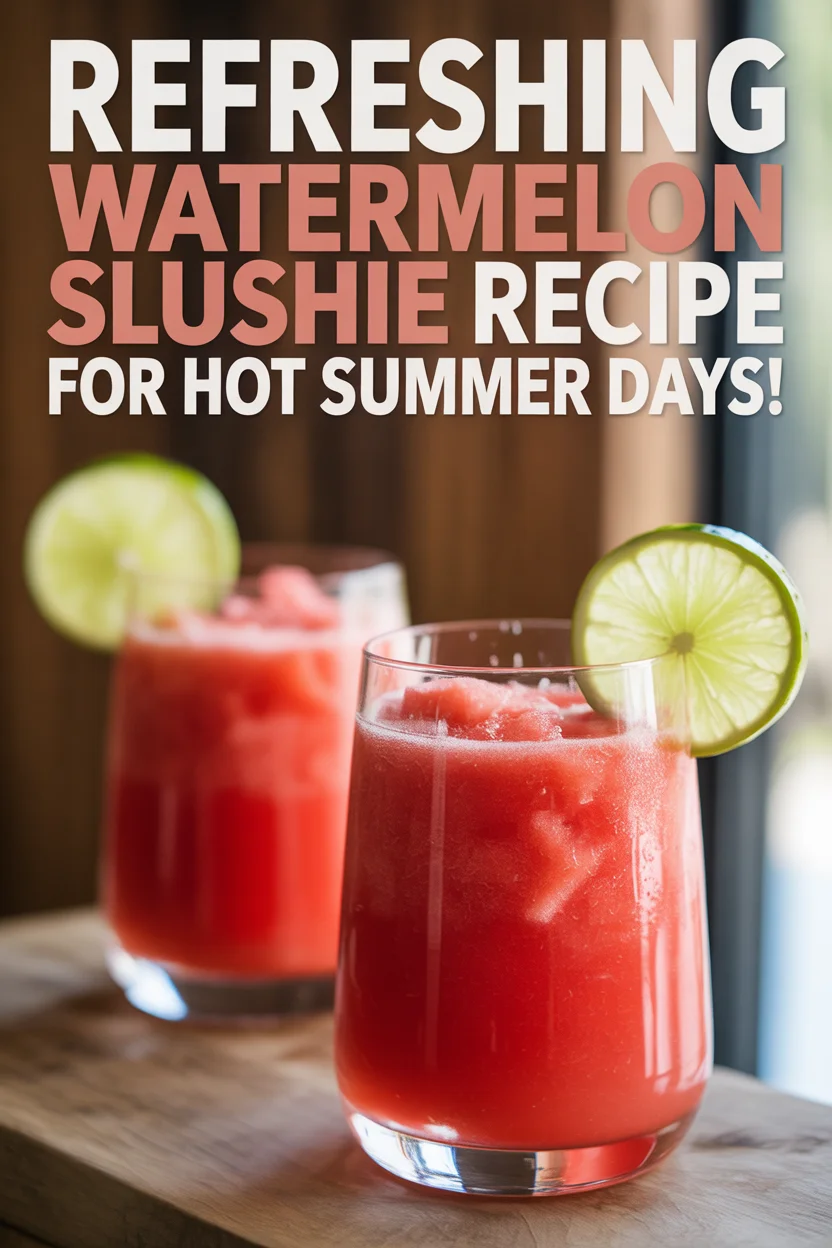 Refreshing Watermelon Slushie Recipe for Hot Summer Days!