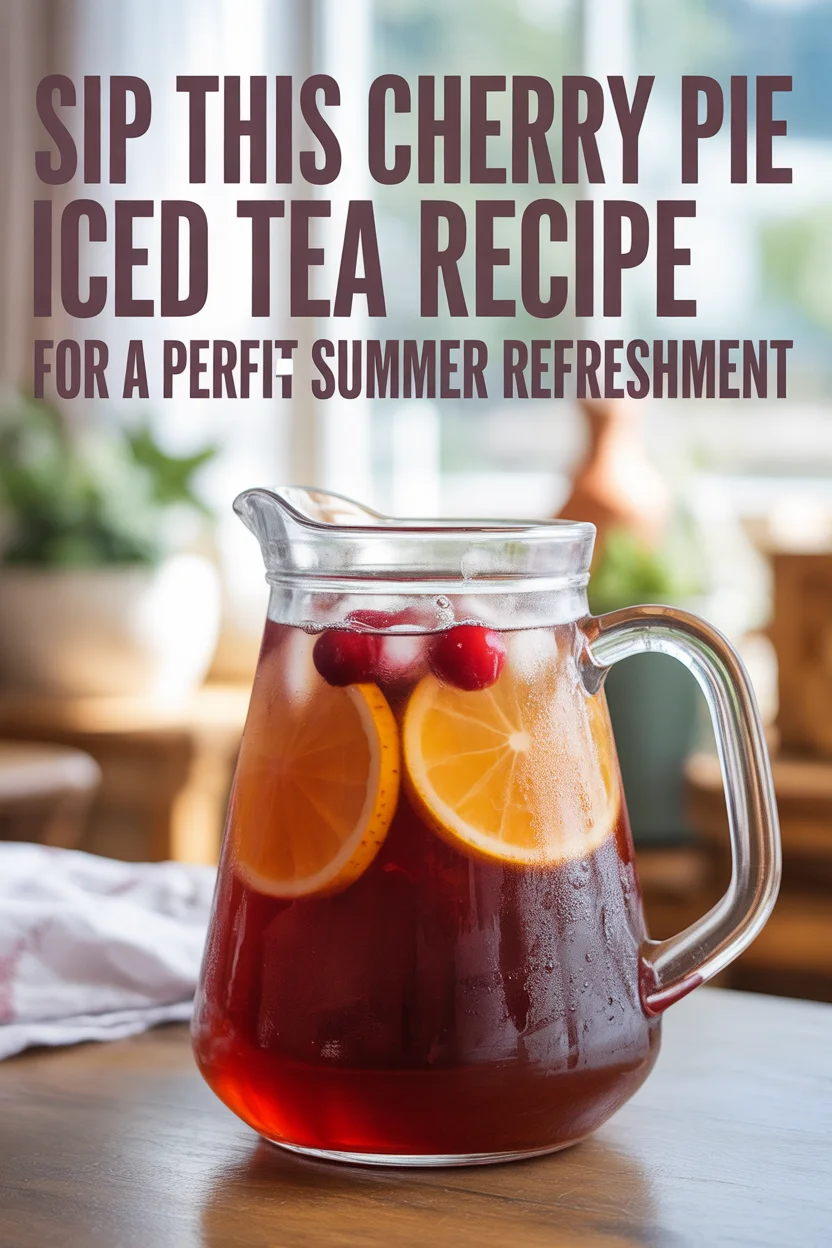 Sip This Cherry Pie Iced Tea Recipe for a Perfect Summer Refreshment