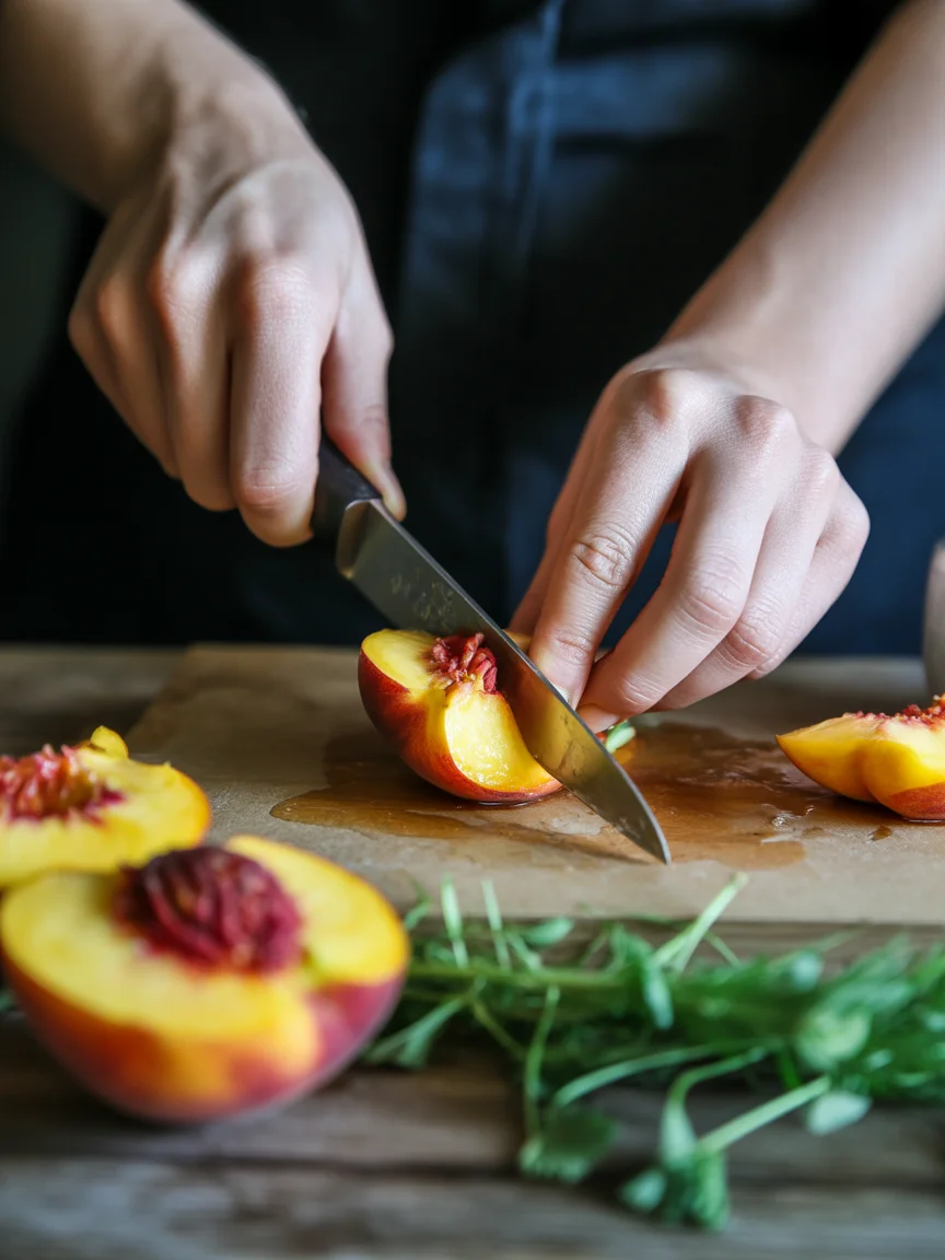 Peach Salad with Feta
