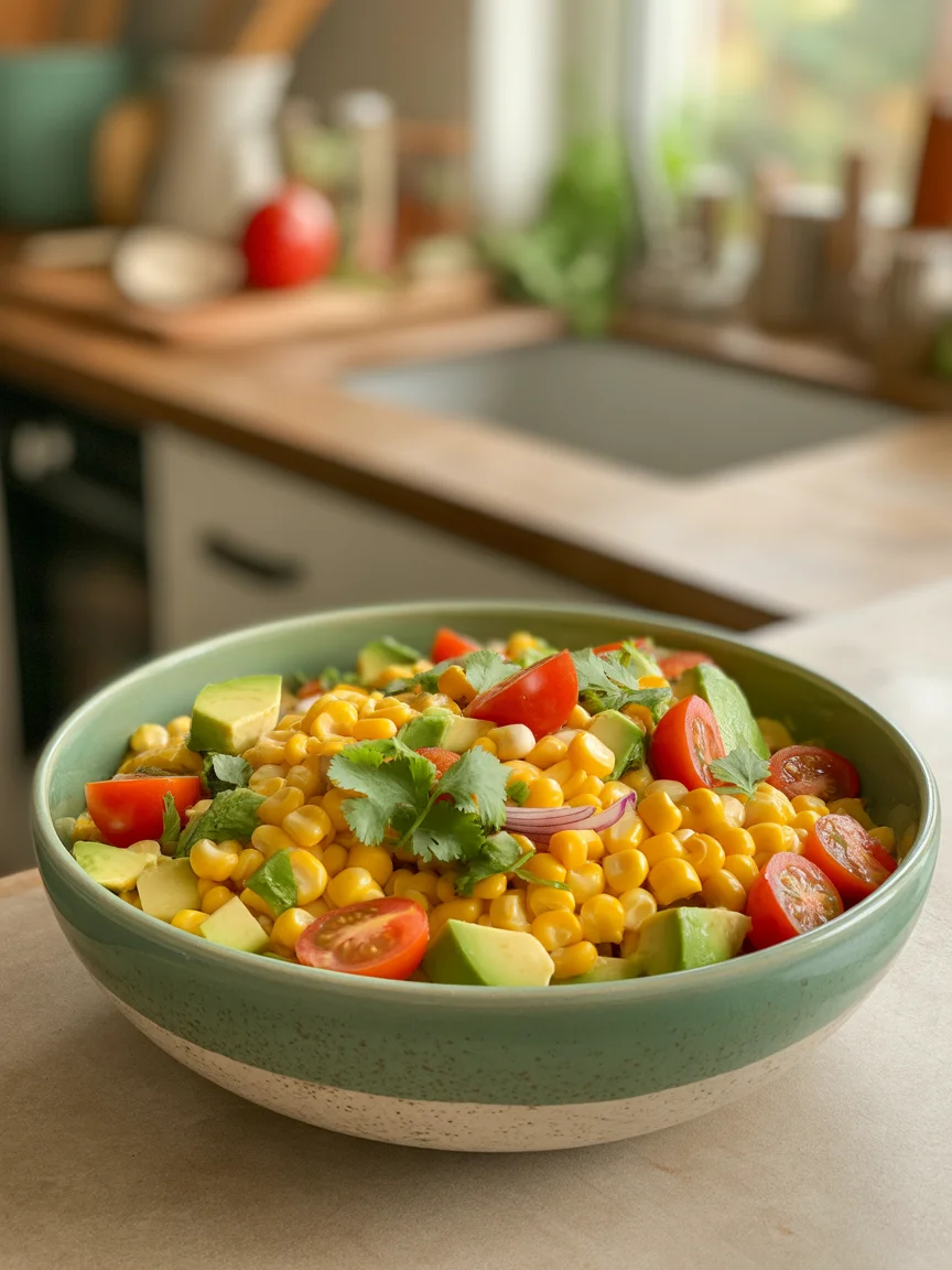 Summer Corn Salad with Avocado