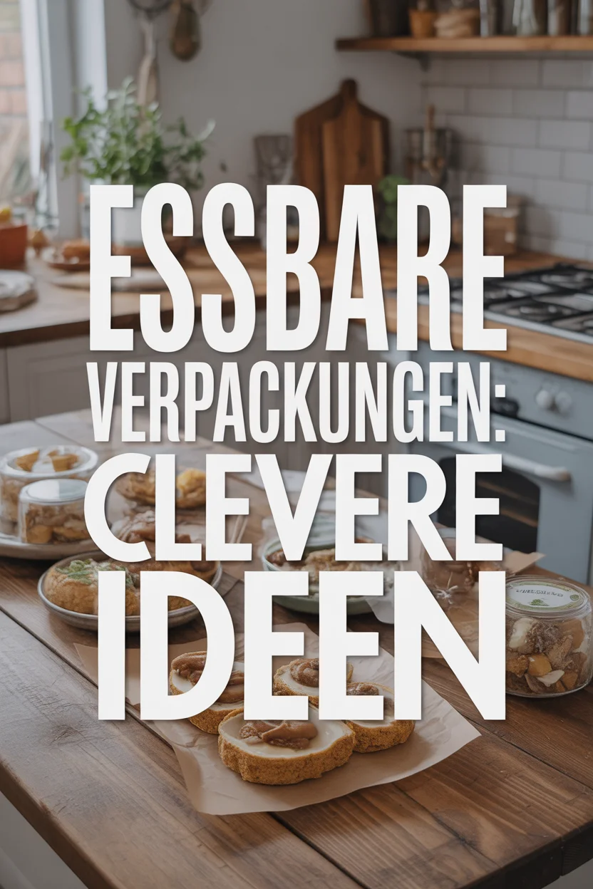 Essbare Verpackungen: Clevere Ideen für weniger Müll
