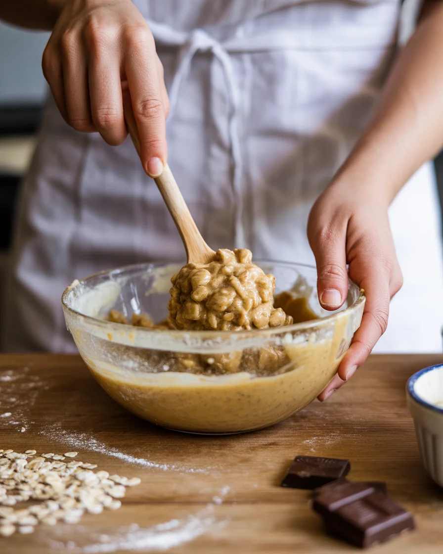 Deliciously Chewy Banana Oatmeal Chocolate Chip Cookie Recipe