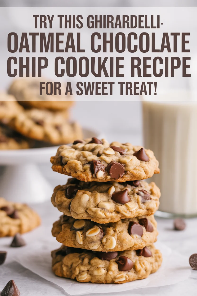 Ghirardelli Oatmeal Chocolate Chip Cookie Recipe