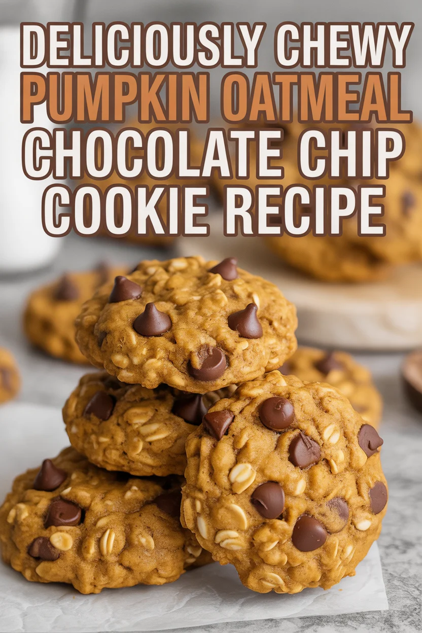 Pumpkin Oatmeal Chocolate Chip Cookie Recipe