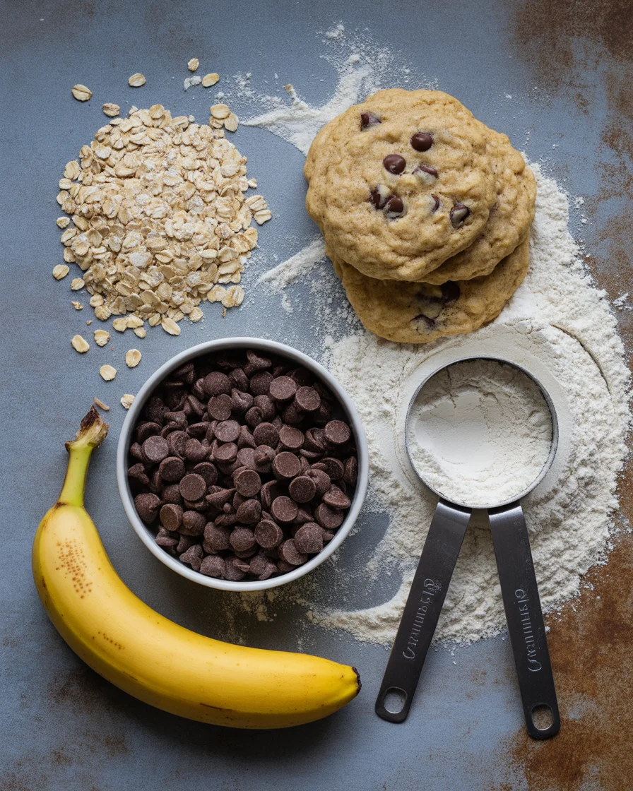Banana Oatmeal Chocolate Chip Cookie Recipe