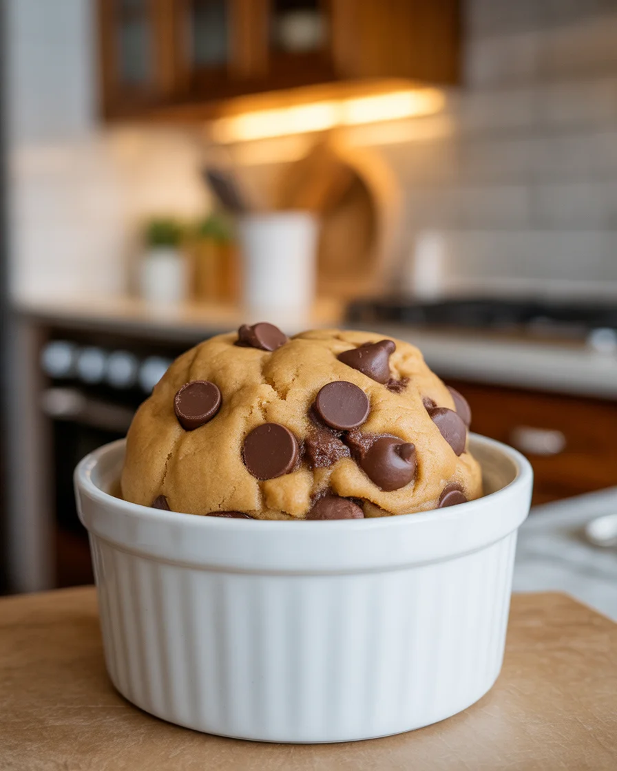 Oatmeal Chocolate Chip Cookie in a Mug