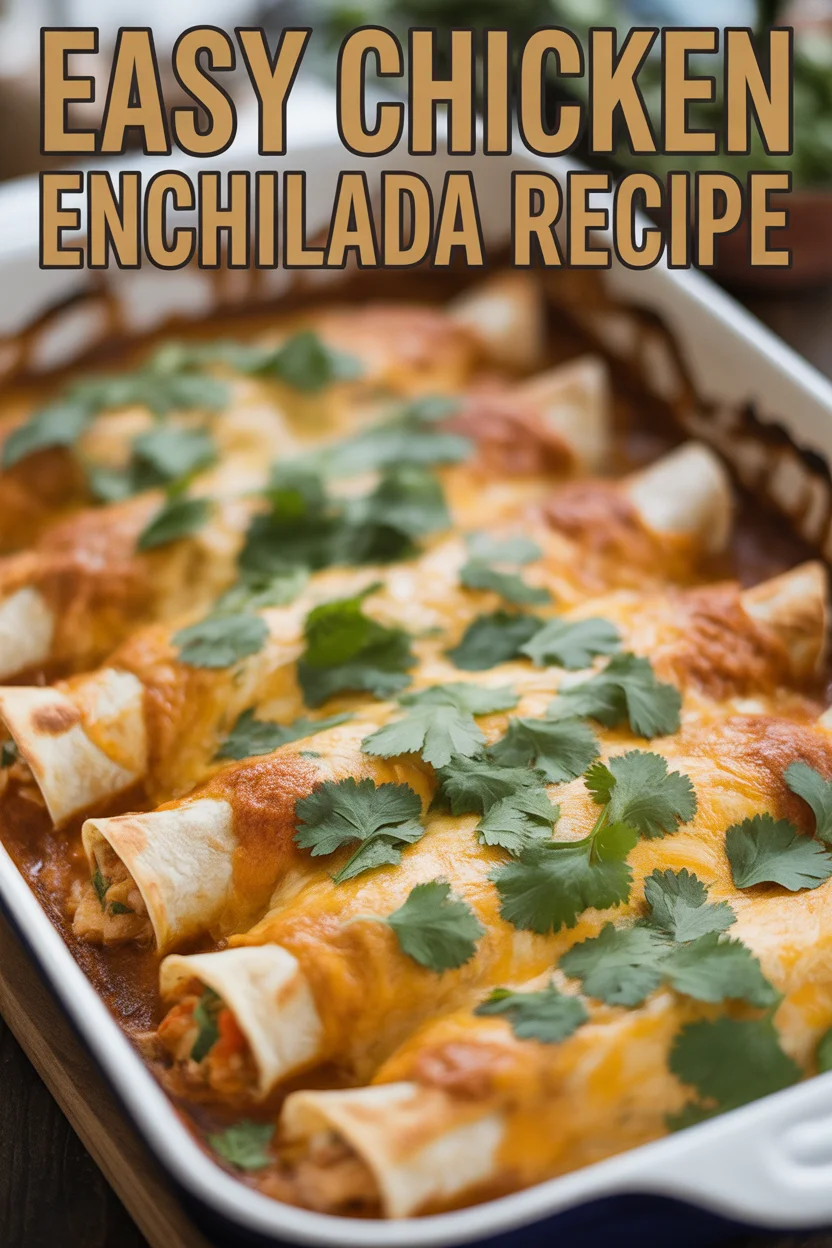 Easy Chicken Enchilada Recipe