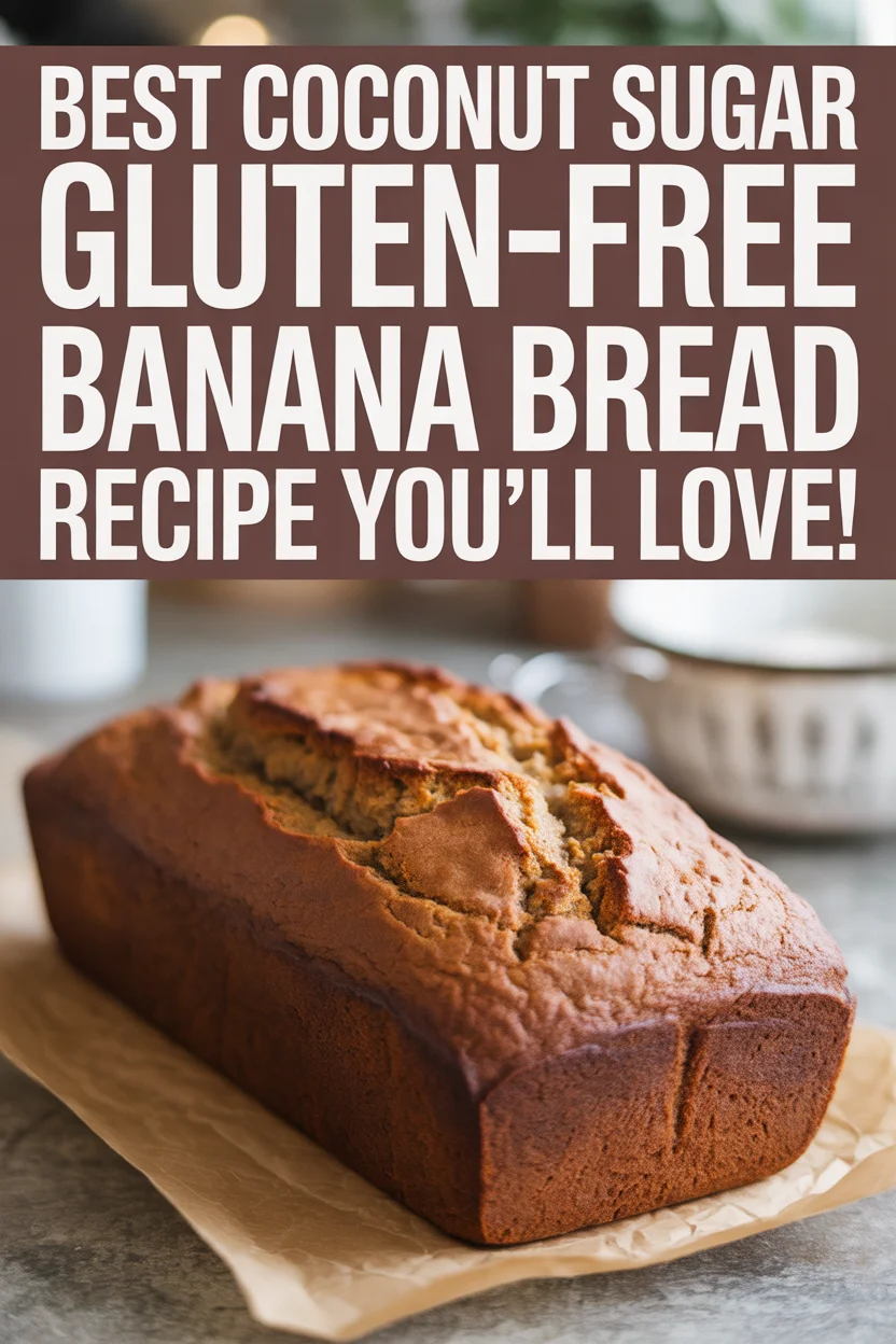 Coconut Sugar Gluten-Free Banana Bread
