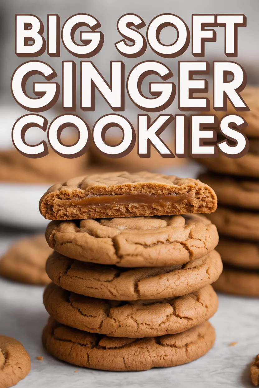 Big Soft Ginger Cookies