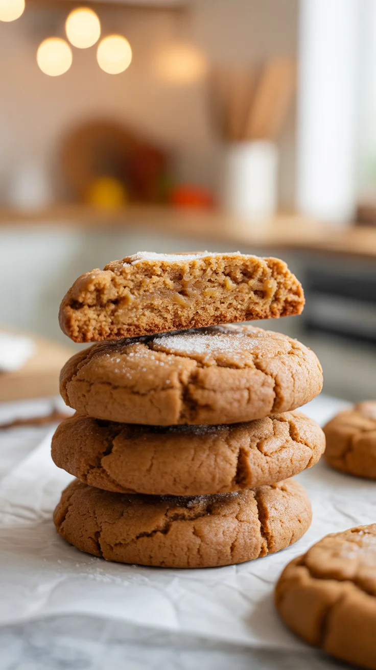 Big Soft Ginger Cookies
