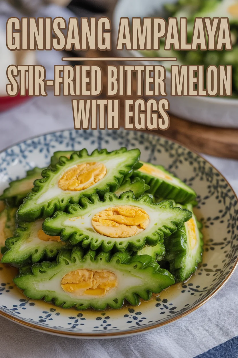 Ginisang Ampalaya – Stir-Fried Bitter Melon with Eggs