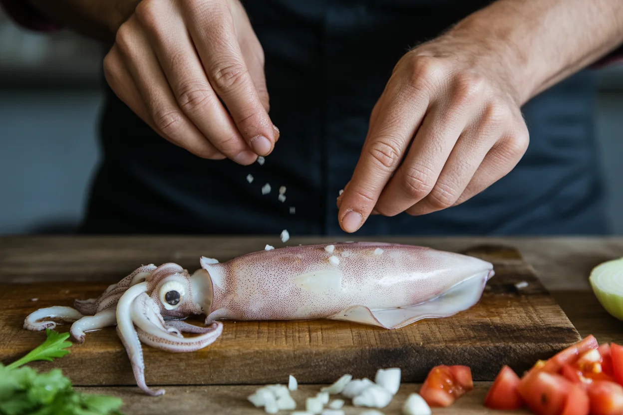 Perfectly Grilled Squid with Spicy Vinegar Dip
