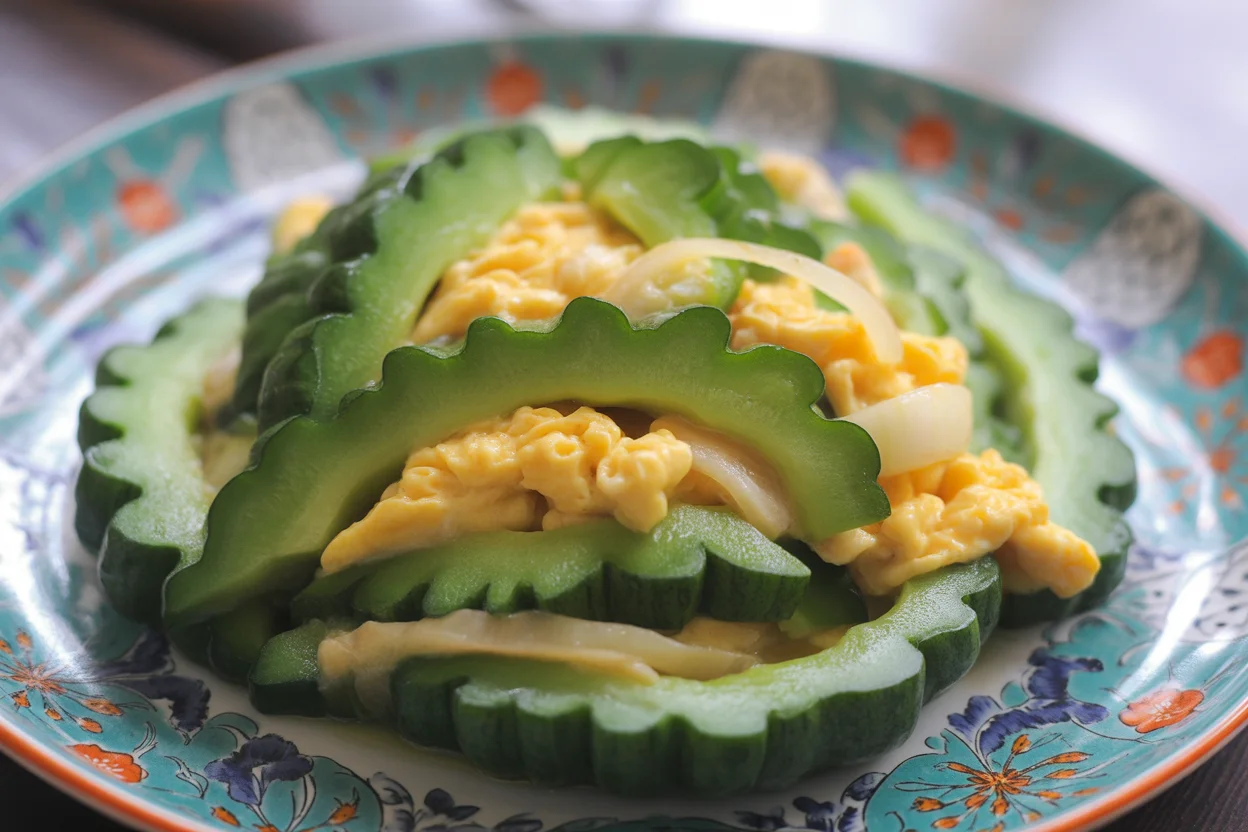Filipino ginisang ampalaya