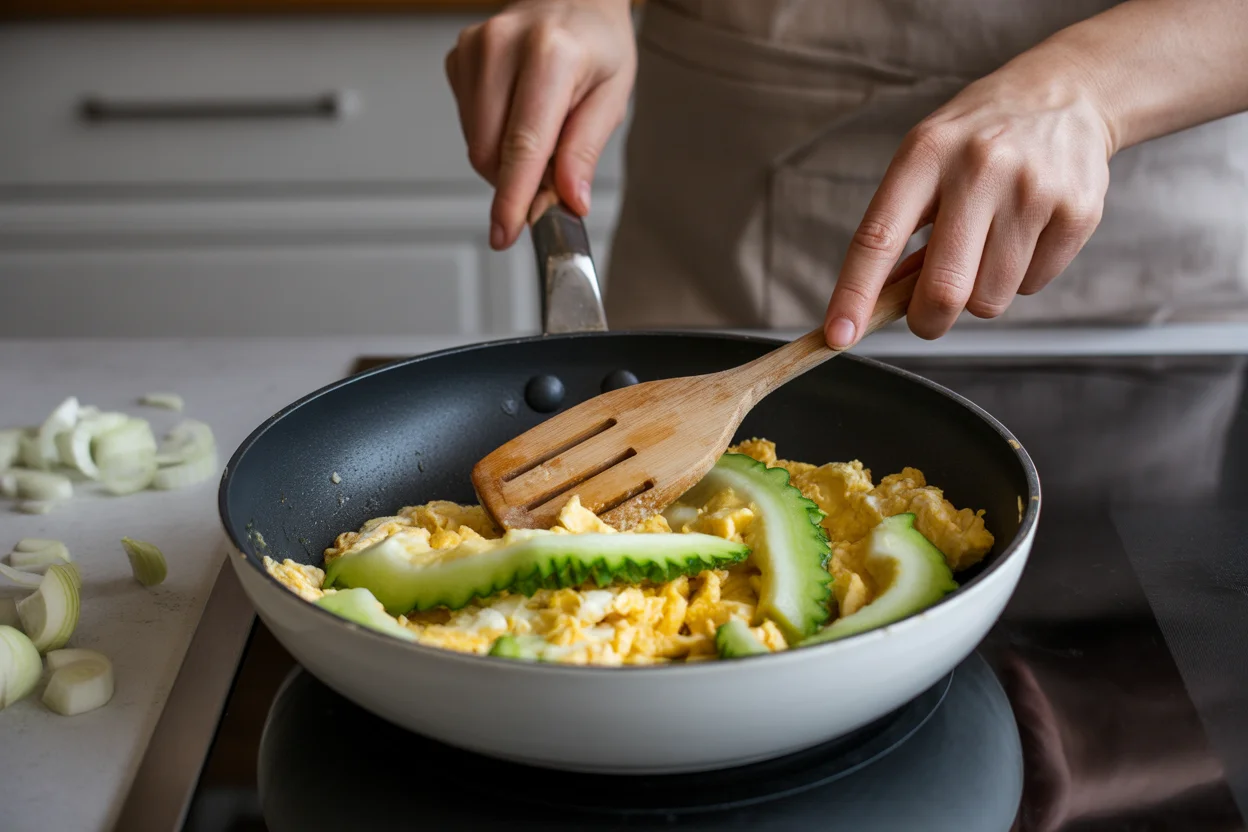 Ginisang Ampalaya – Stir-Fried Bitter Melon with Eggs