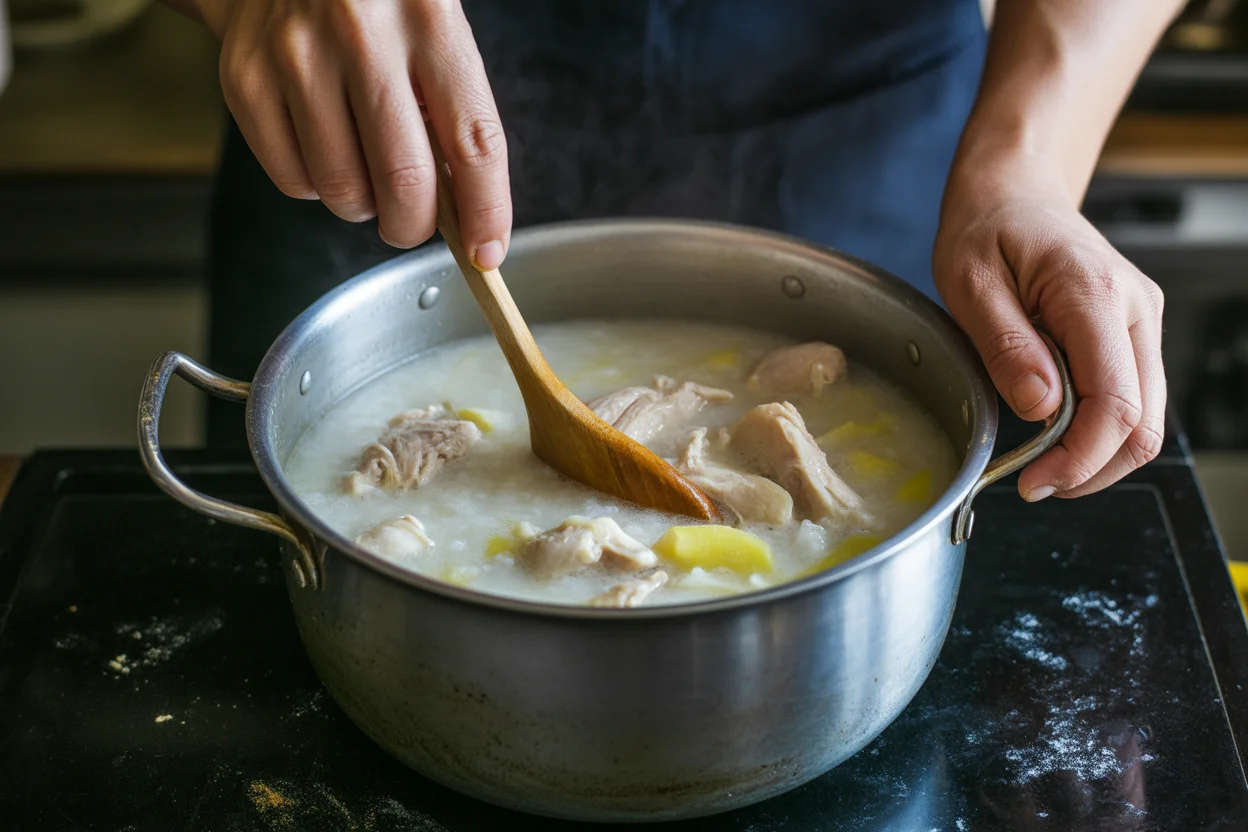 Comforting Arroz Caldo with Chicken and Ginger