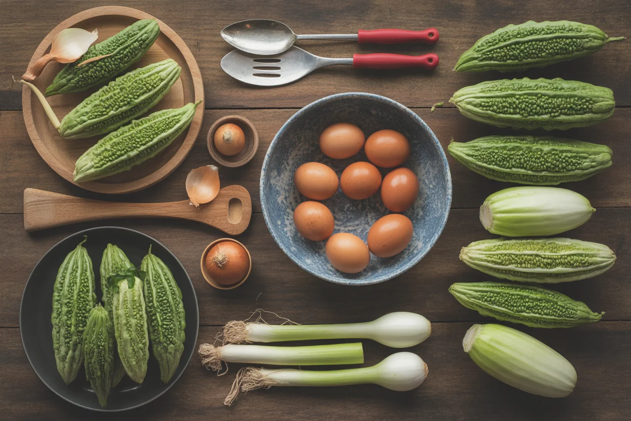 Filipino ginisang ampalaya
