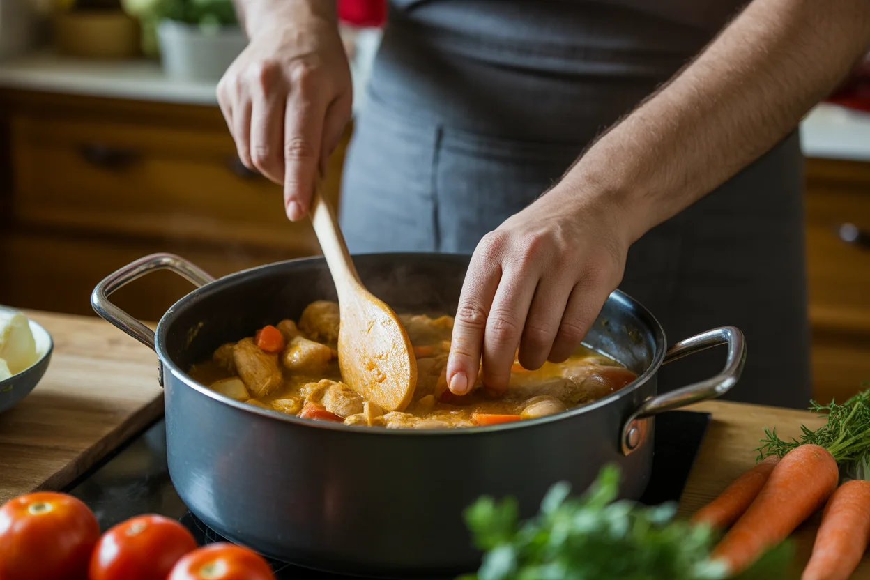 Filipino chicken afritada