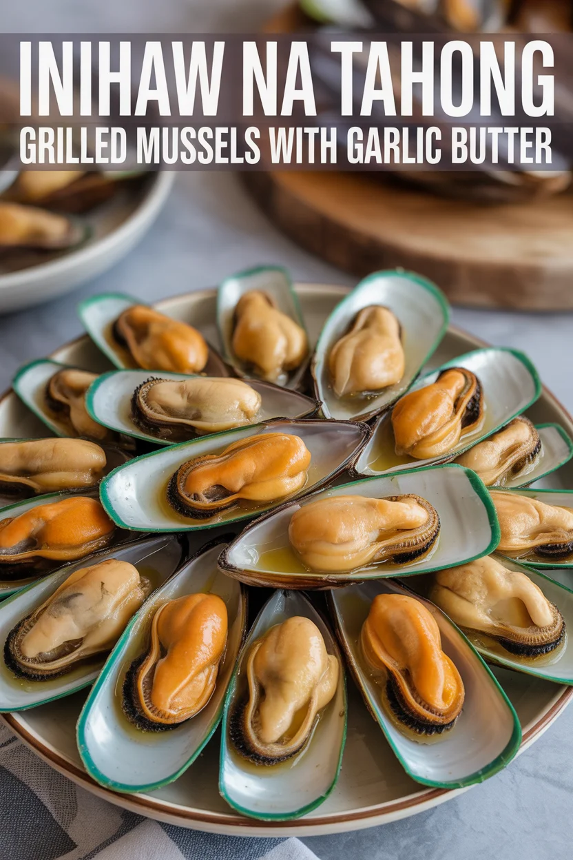 Inihaw na Tahong – Grilled Mussels with Garlic Butter