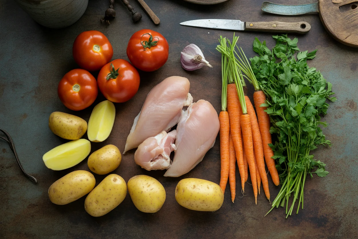 Chicken Afritada – Tomato-Based Stew with Vegetables