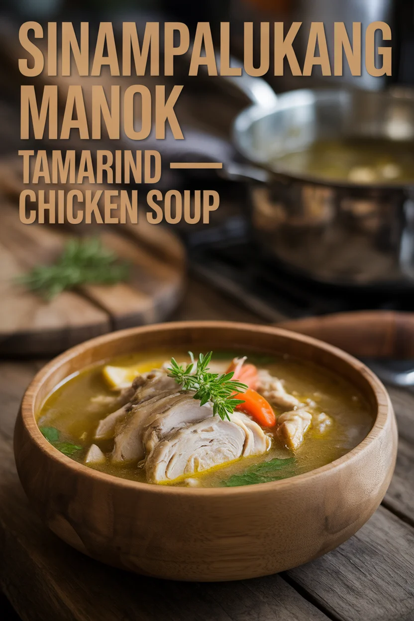 Filipino sinampalukang manok