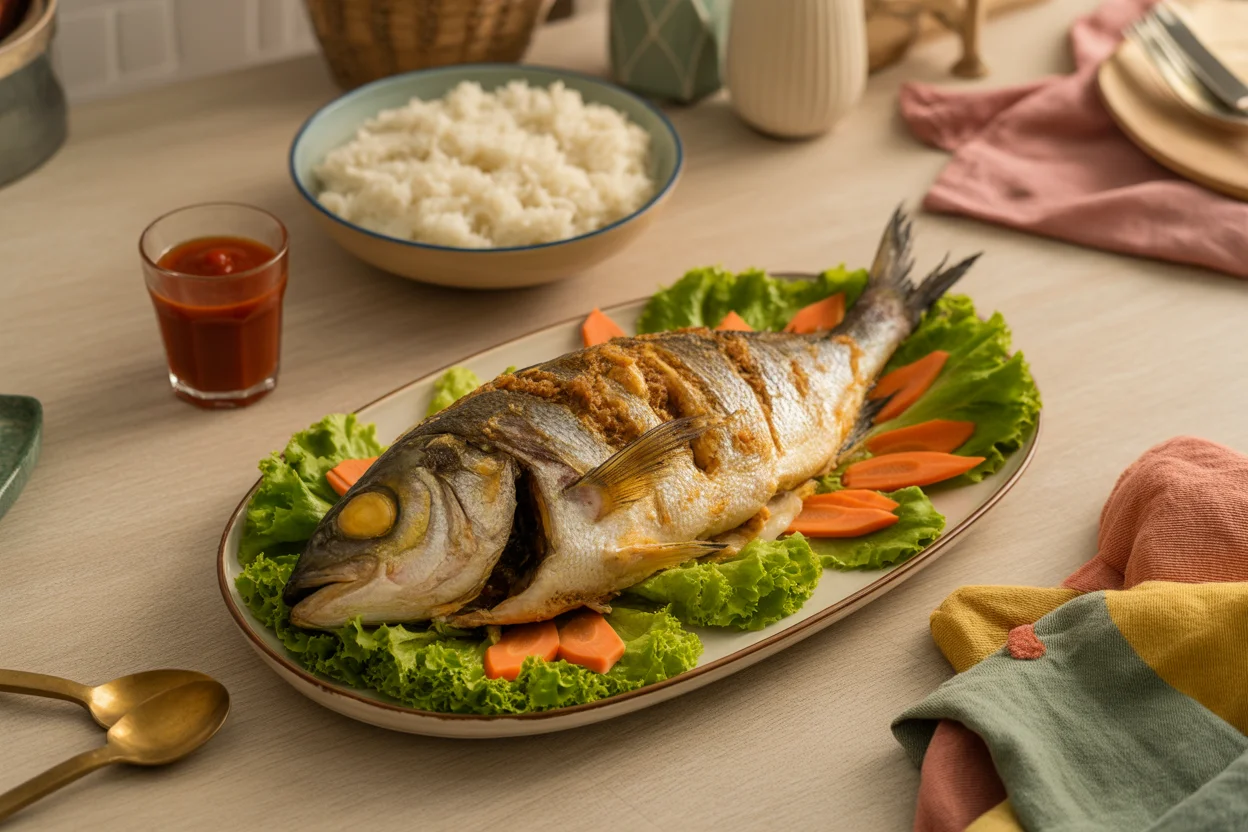 Filipino rellenong bangus