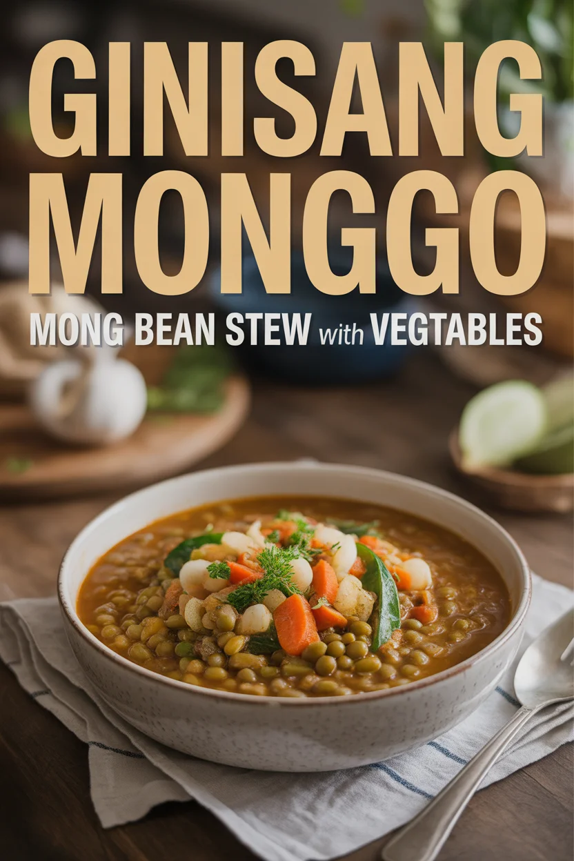 Ginisang Monggo – Mung Bean Stew with Vegetables