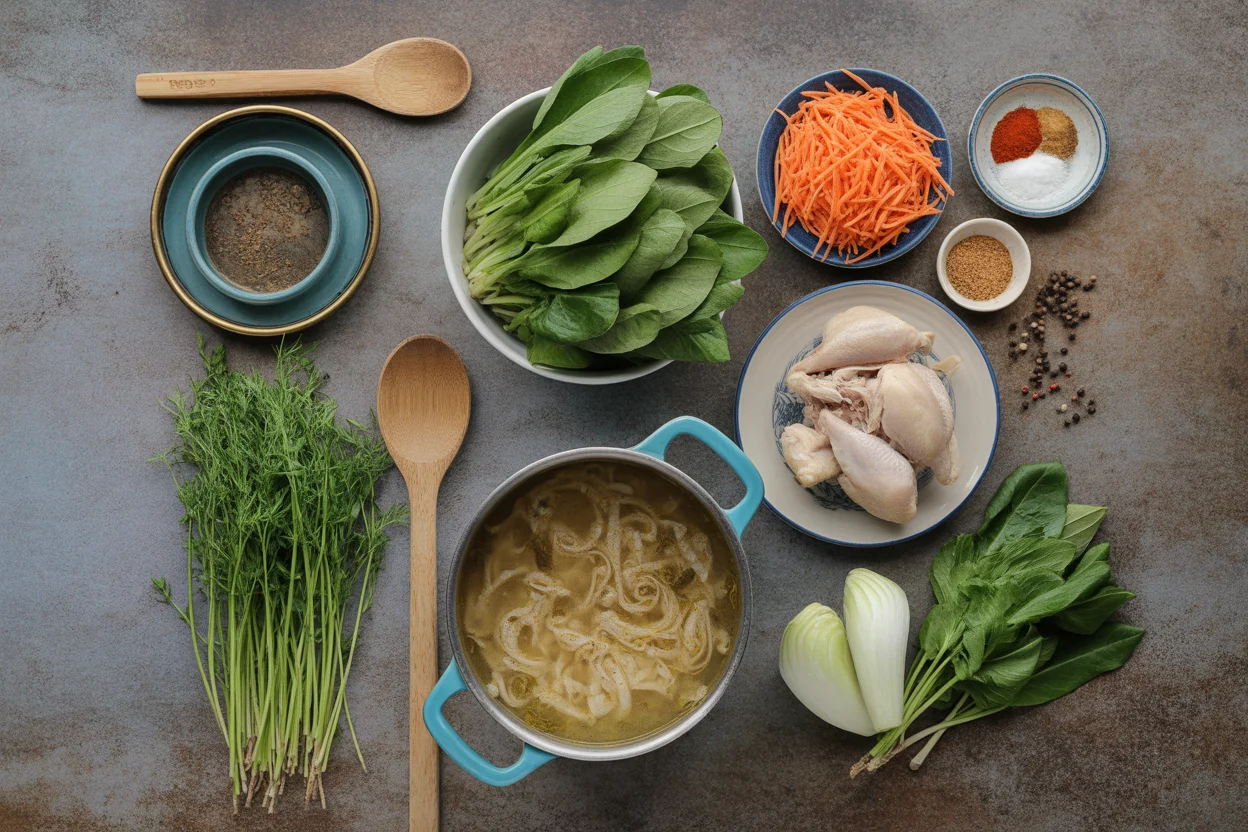 Filipino sotanghon soup