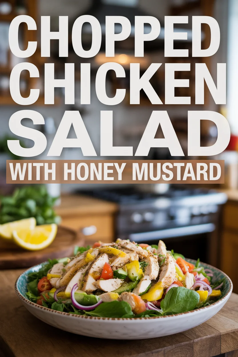 Chopped Chicken Salad with Honey Mustard