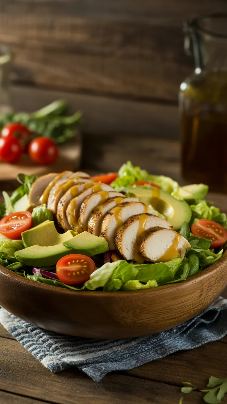 Chopped Chicken Salad with Honey Mustard