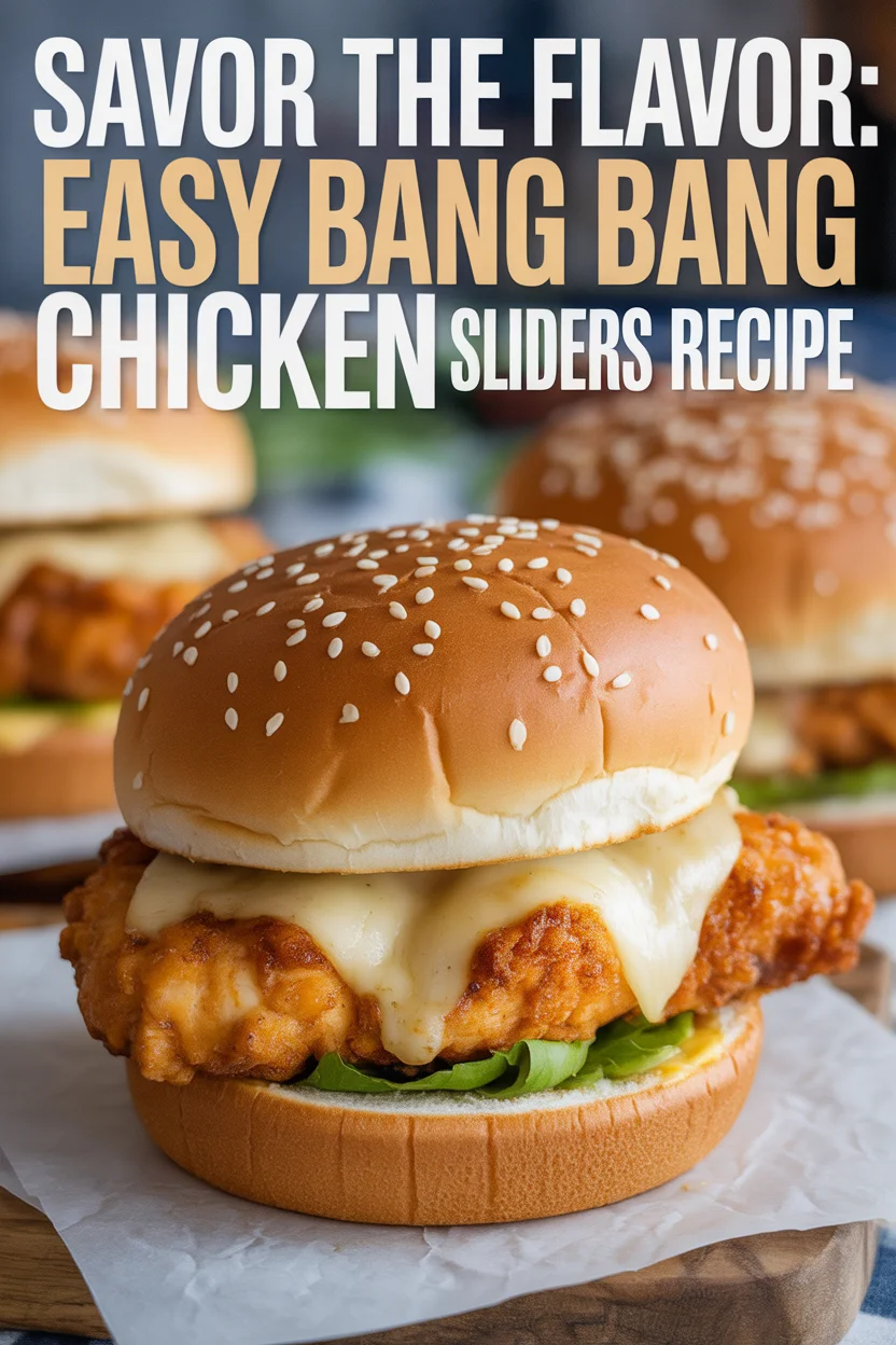 Savor the Flavor: Easy Bang Bang Chicken Sliders Recipe