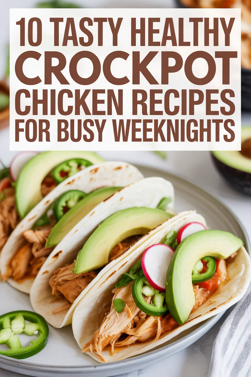 10 Tasty Healthy Crockpot Chicken Recipes for Busy Weeknights