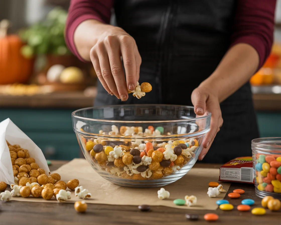 Spooktacular Scarecrow Crunch Snack Mix for Fall Fun