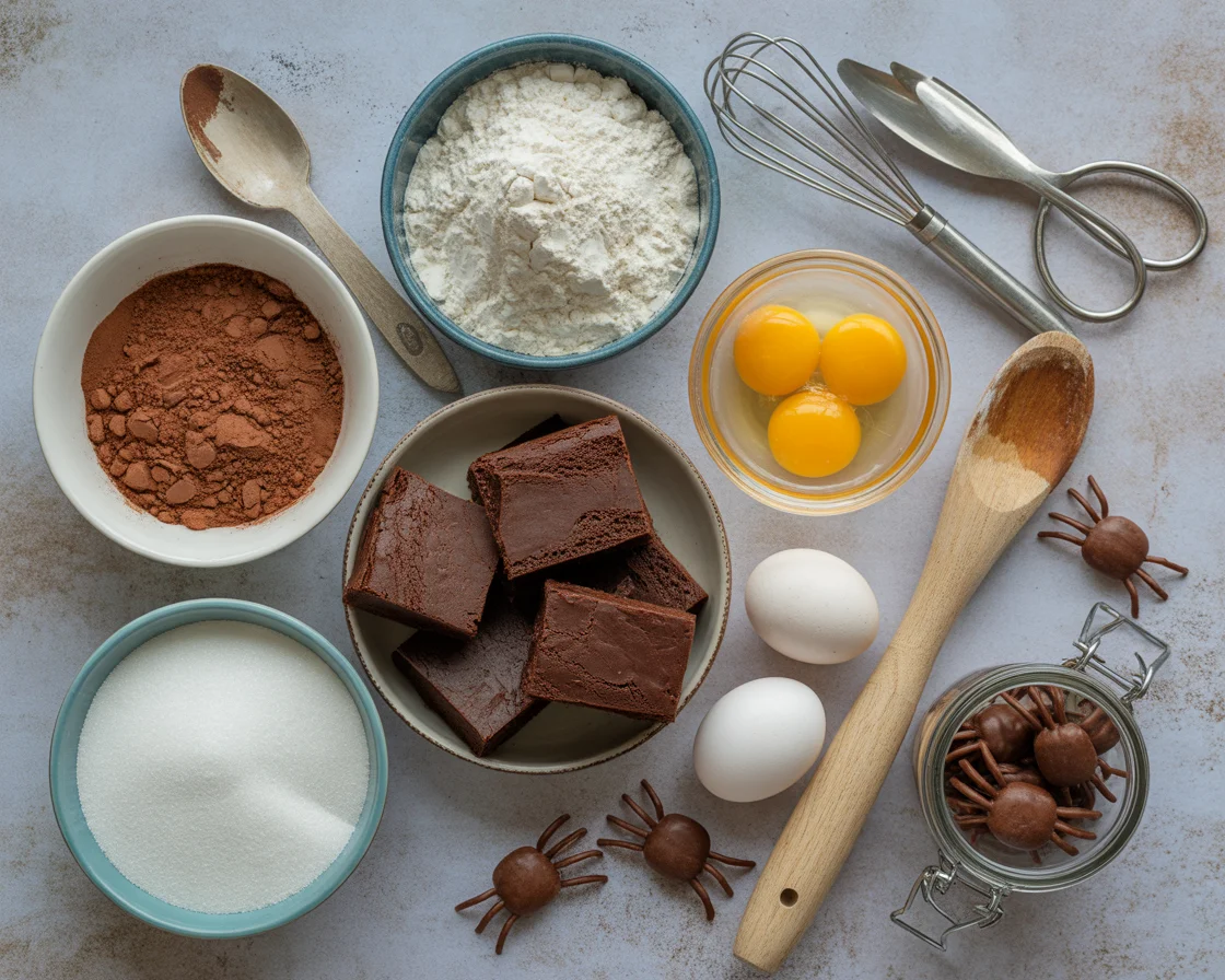 Deliciously Spooky Spider Web Halloween Brownies to Share