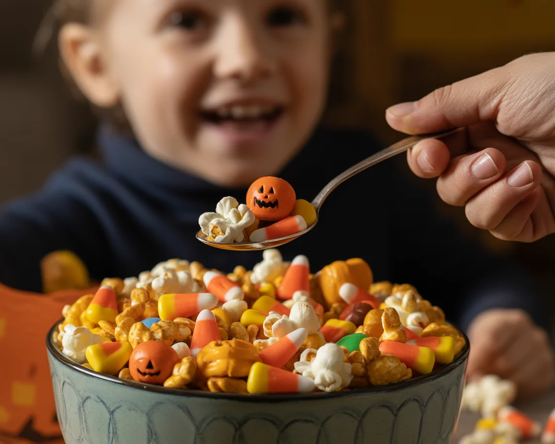 Spooktacular Scarecrow Crunch Snack Mix for Fall Fun