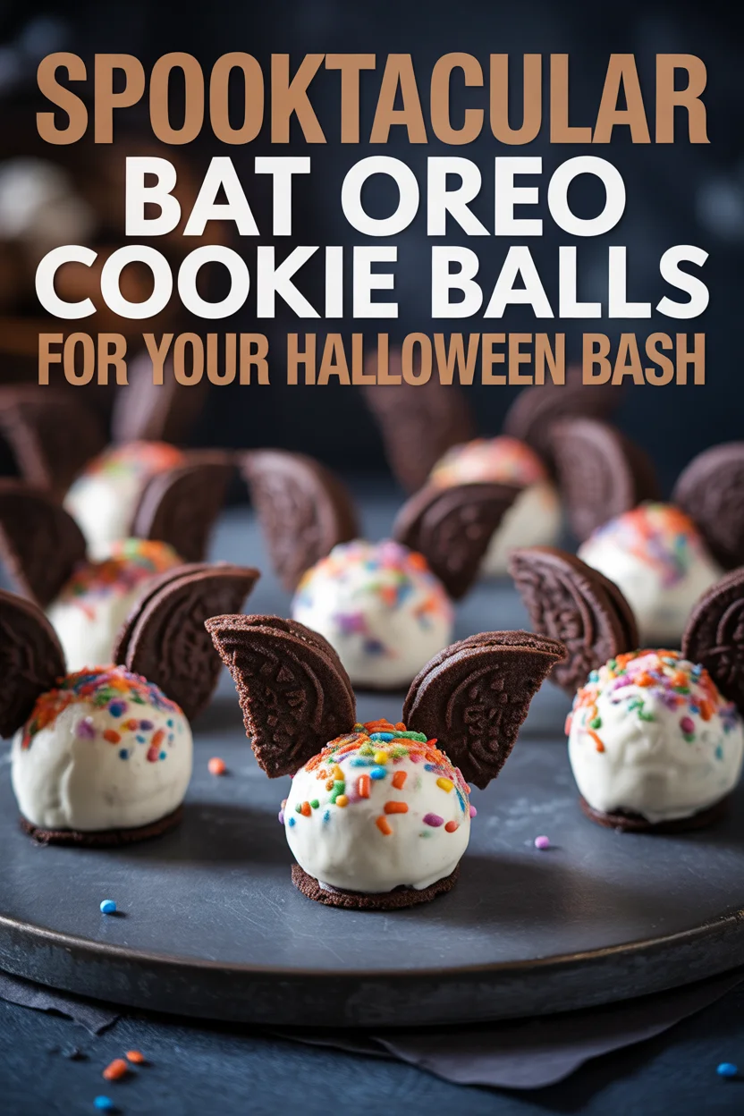 Spooktacular Bat Oreo Cookie Balls for Your Halloween Bash