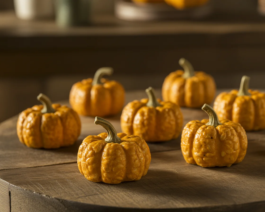 Rice Krispie Treat Pumpkins