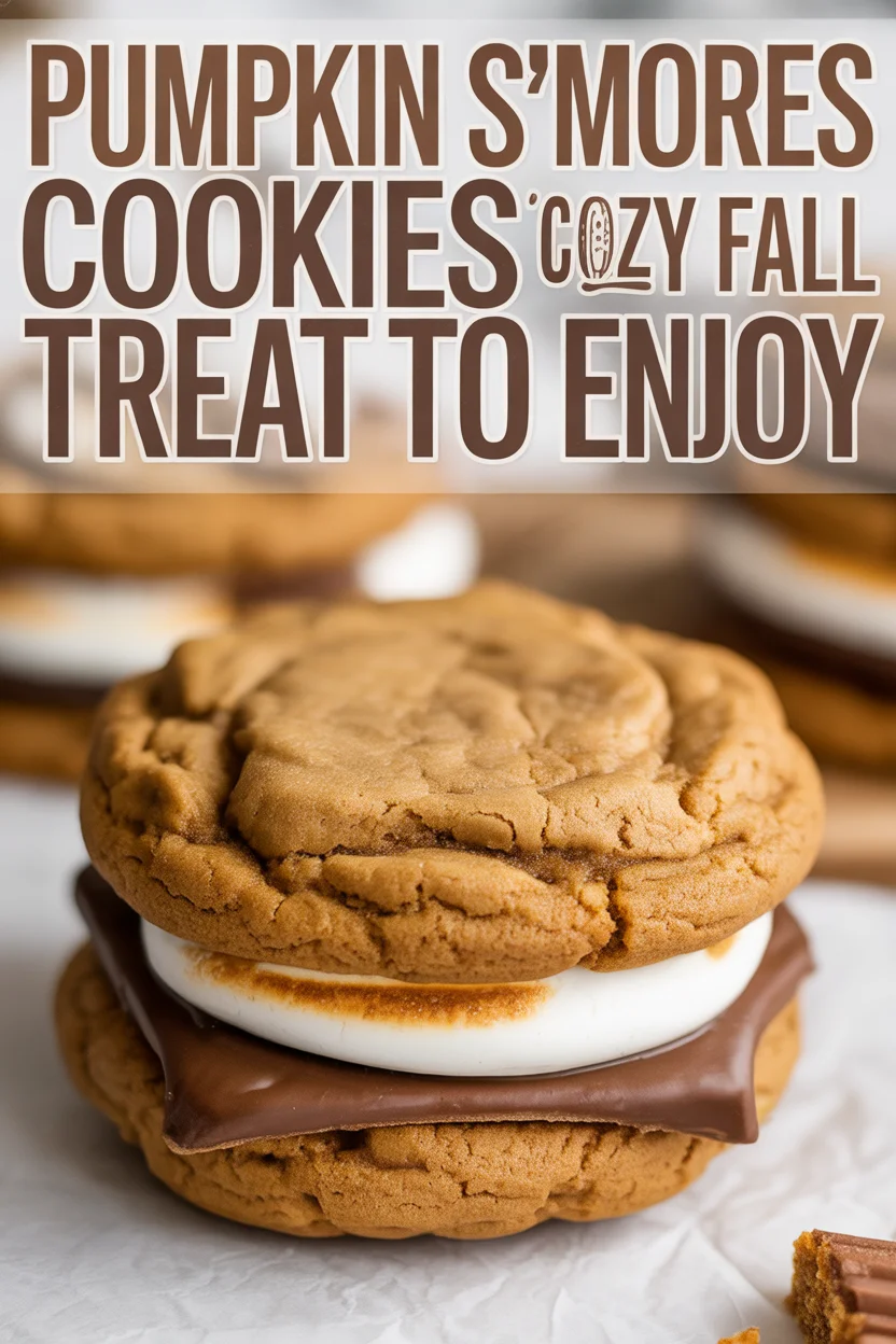 Pumpkin S'mores Cookies