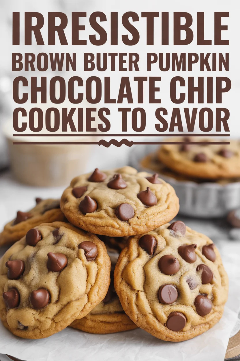 Irresistible Brown Butter Pumpkin Chocolate Chip Cookies to Savor