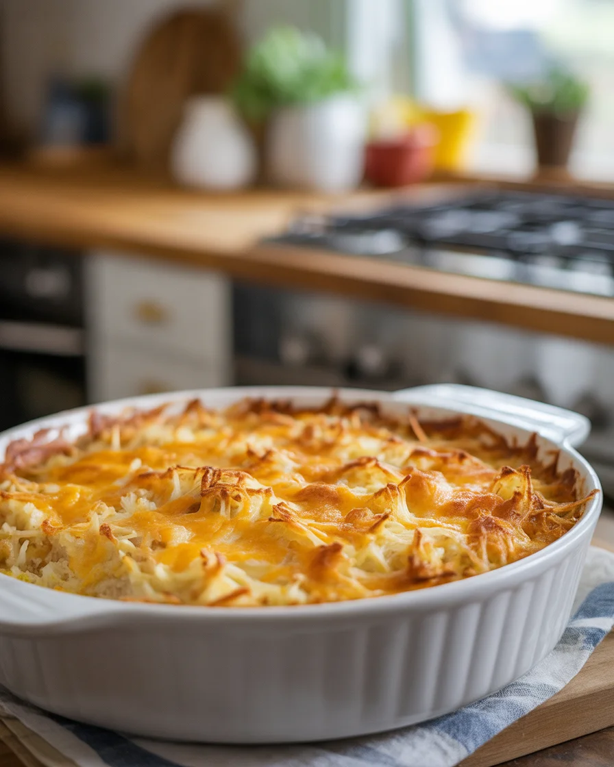 Copy Cat Cracker Barrel Hashbrown Casserole Recipe