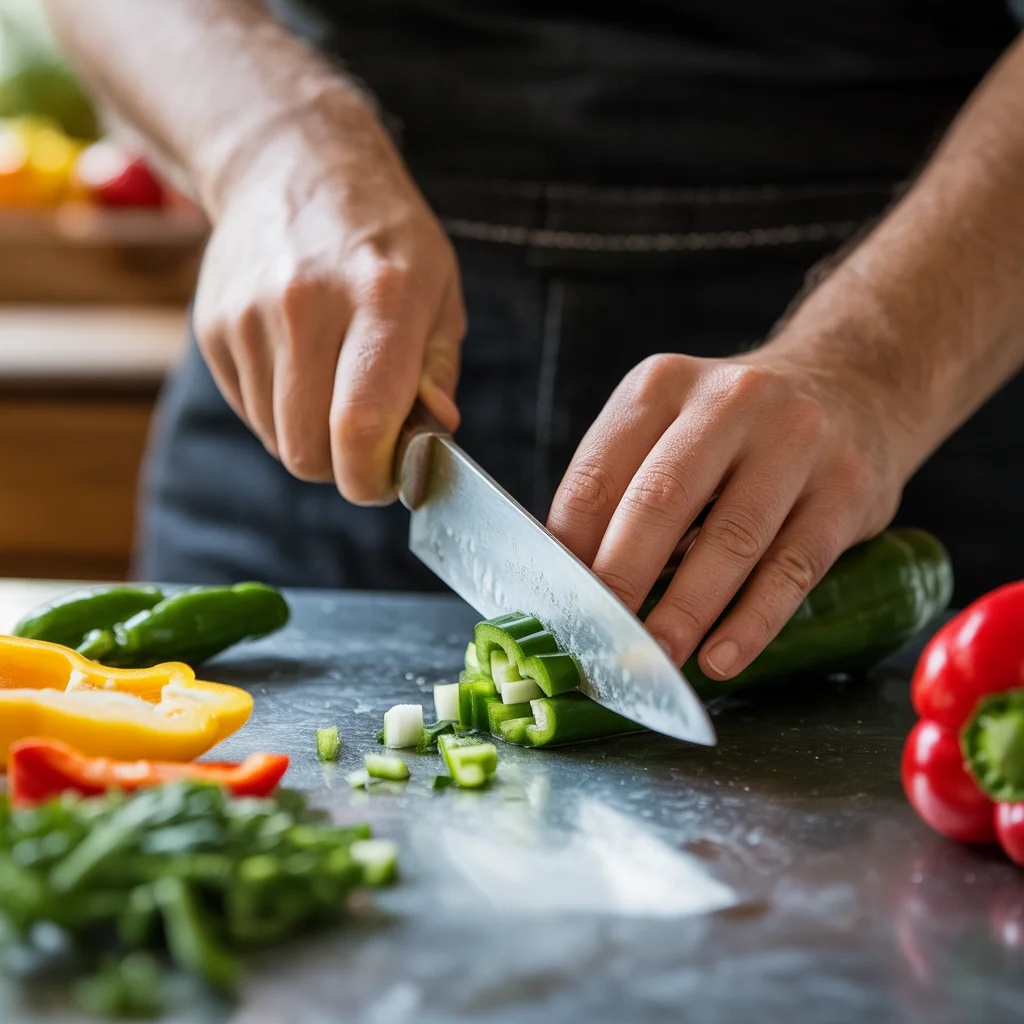 SHREDDED CHICKEN & RICE STUFFED PEPPERS