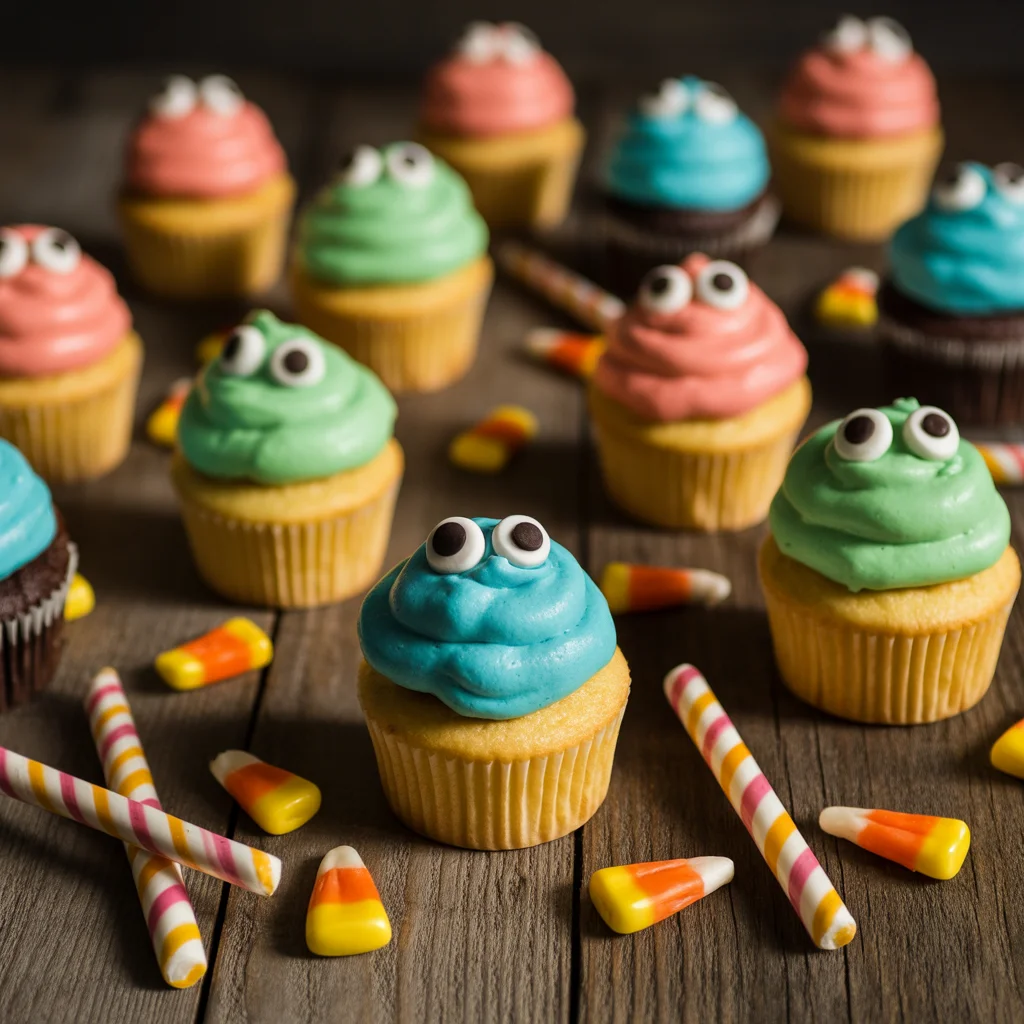Deliciously Spooky Monster Cupcakes to Delight Your Halloween