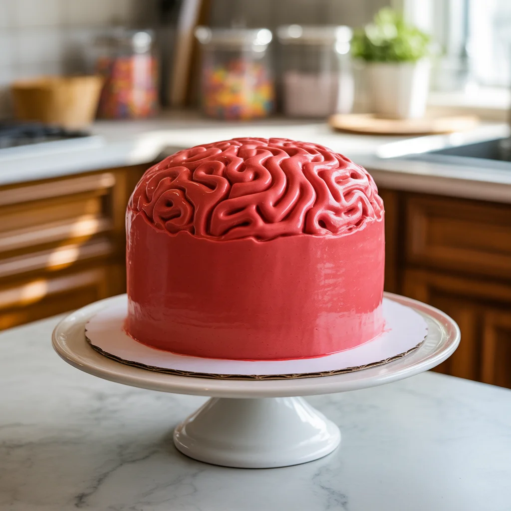 Scary Delicious Brain Cake Recipe for Your Halloween Bash!