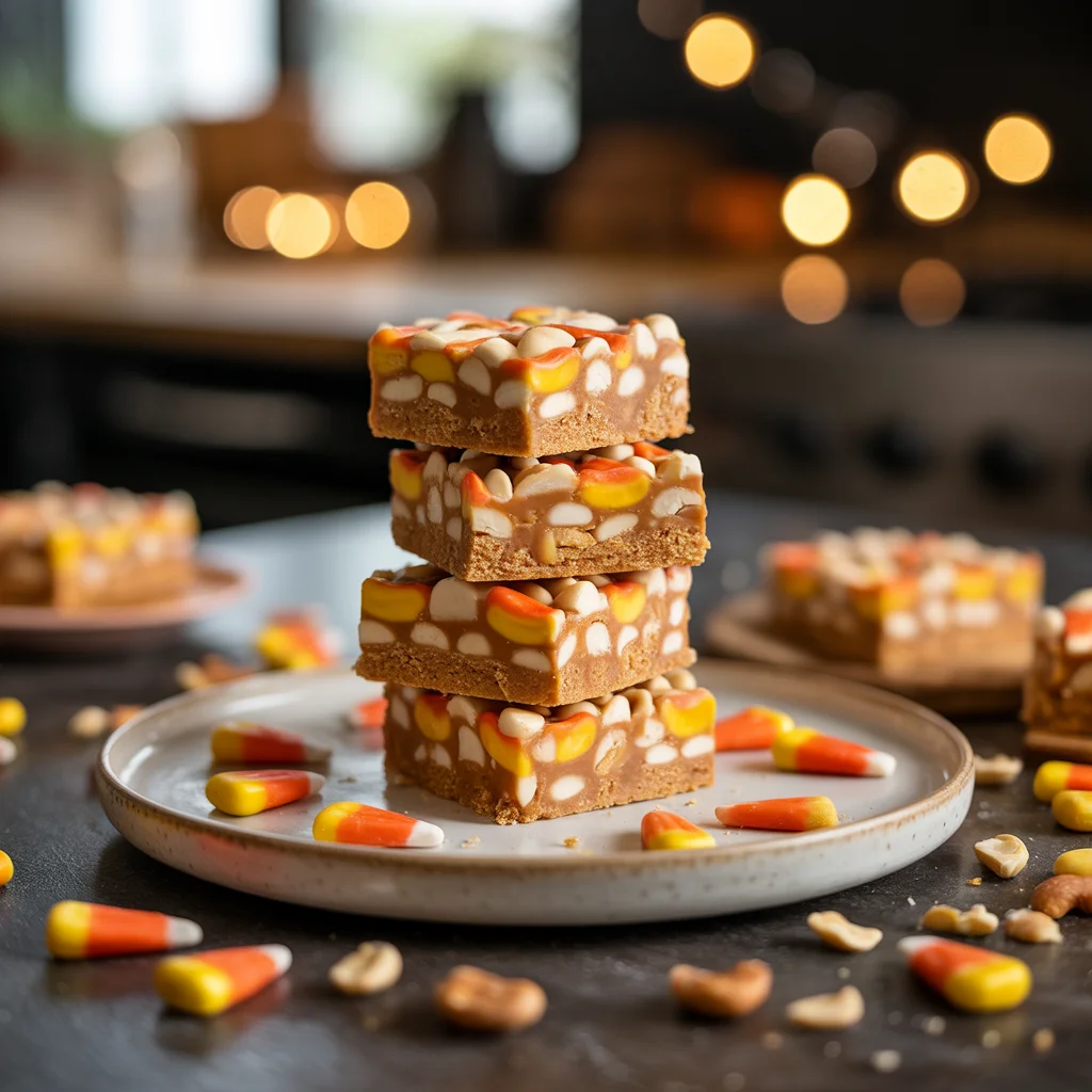 Candy Corn Peanut Bars That Will Blow Your Mind!