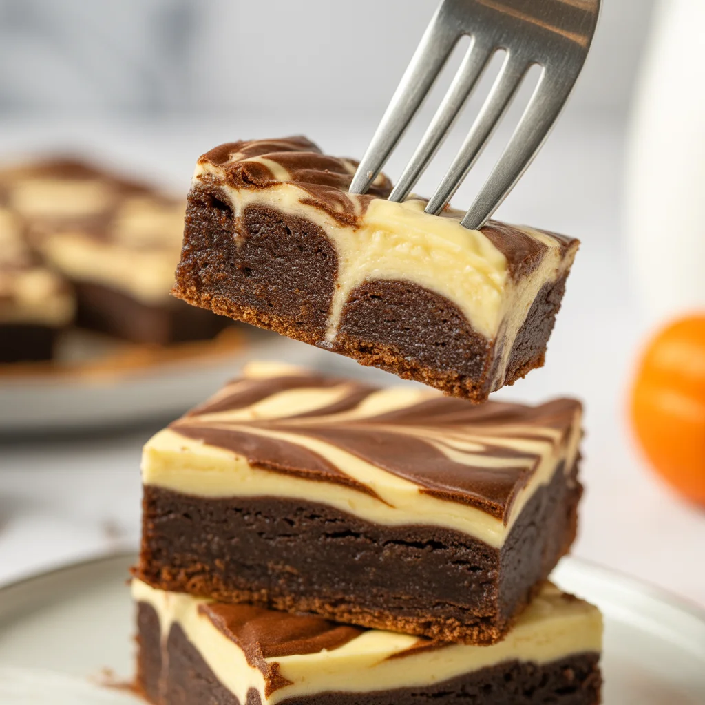 Irresistible Halloween Swirl Cream Cheese Brownies Delight