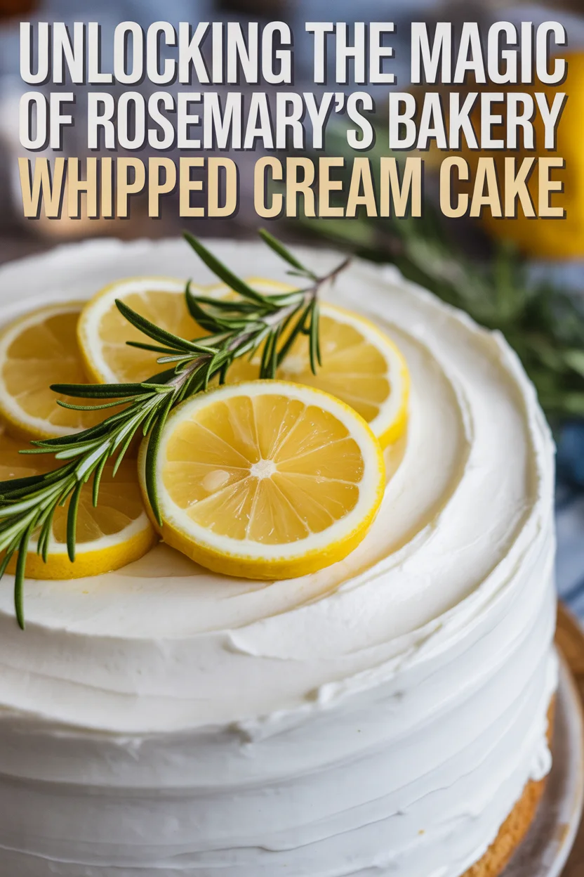 The Secret to Rosemary’s Bakery Whipped Cream Cake